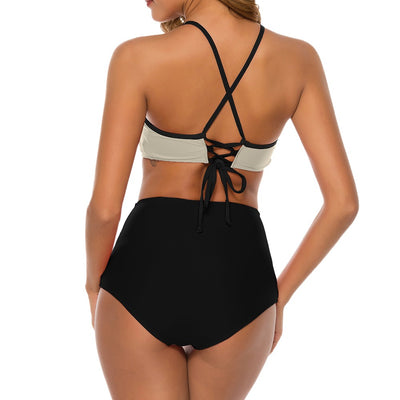 Two Piece Bikini Swimsuit - Roses