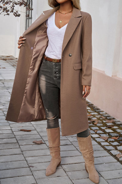 Dark Khaki Overcoat