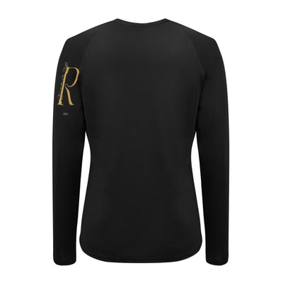Women's Long Sleeve Swim Shirt UV - Roses