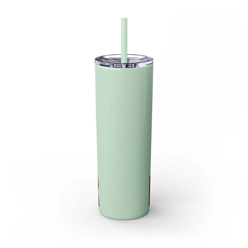 Empowered Girl Power Skinny Tumbler with Straw, 20oz