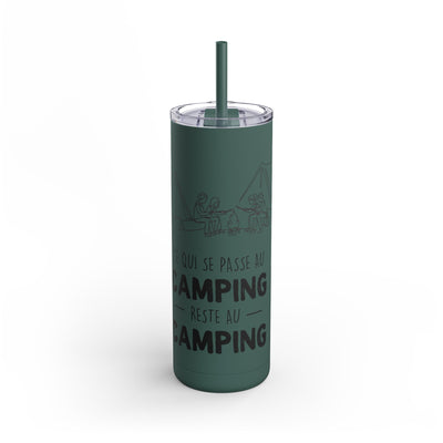 20oz Camping Skinny Matte Tumbler - Adventure Lover's Drinkware - Roses