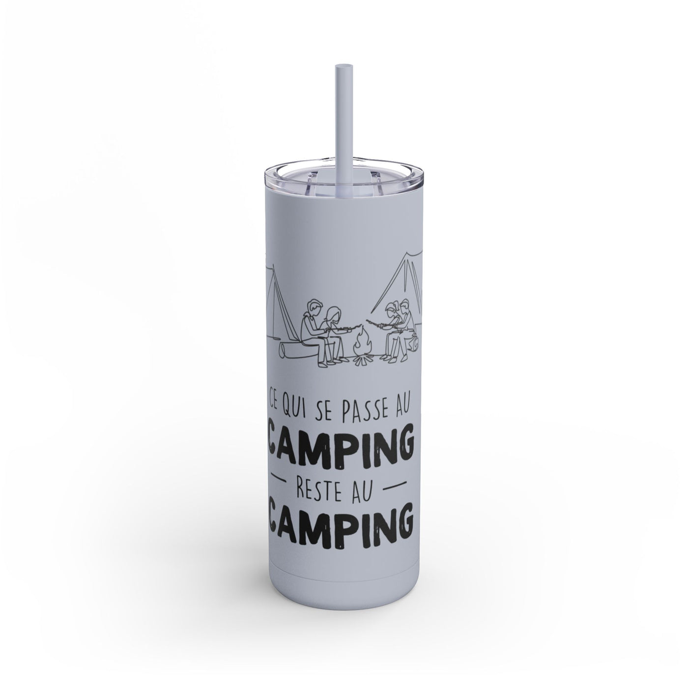 20oz Camping Skinny Matte Tumbler - Adventure Lover's Drinkware - Roses