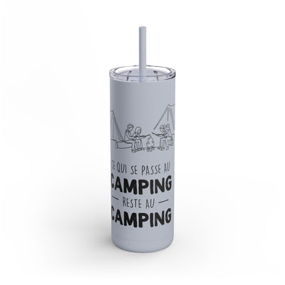 20oz Camping Skinny Matte Tumbler - Adventure Lover's Drinkware - Roses