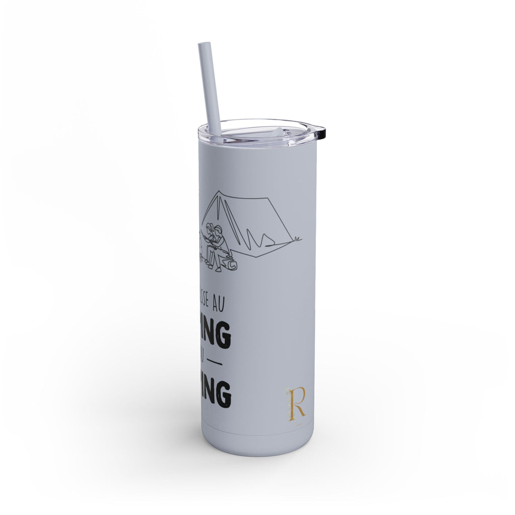 20oz Camping Skinny Matte Tumbler - Adventure Lover's Drinkware - Roses