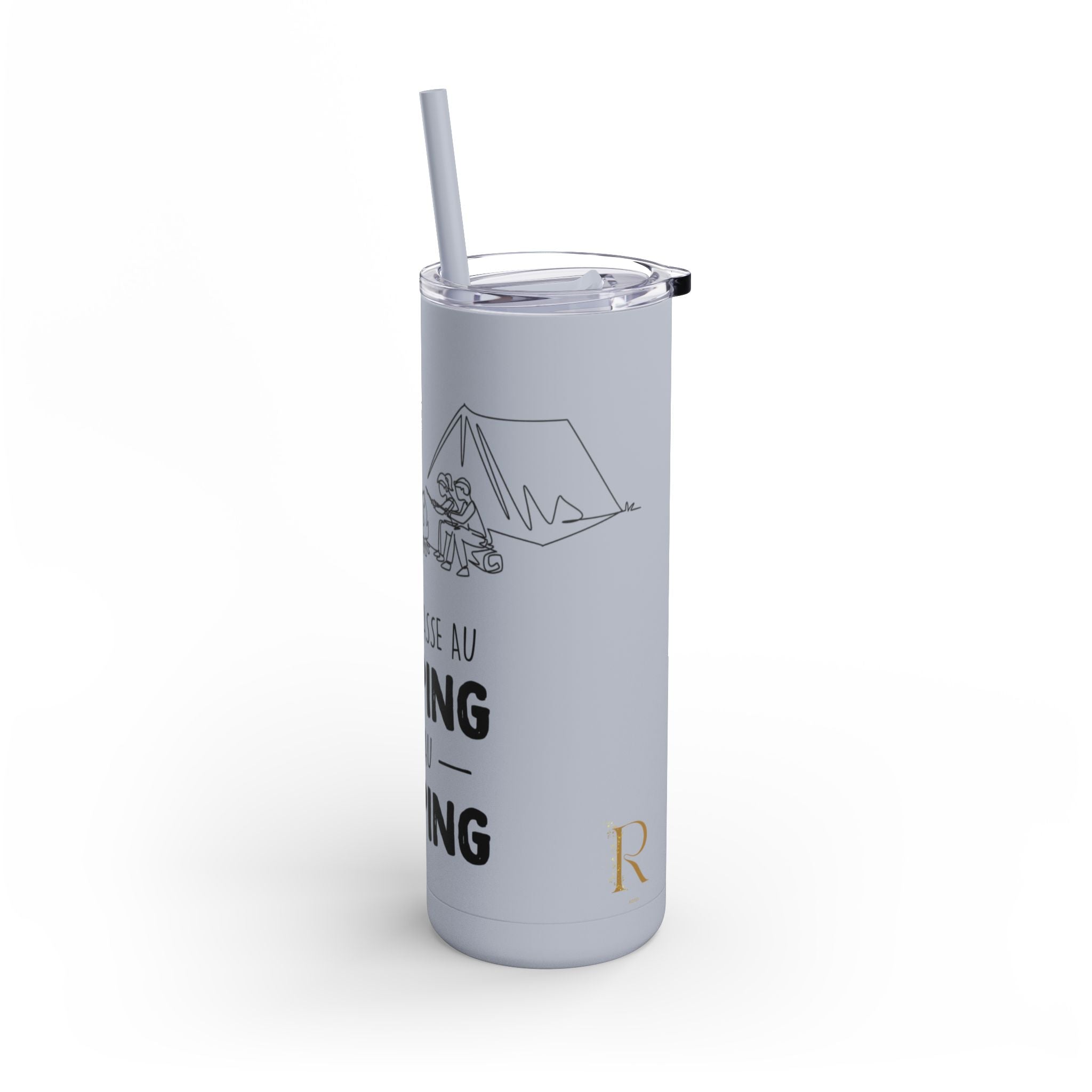 20oz Camping Skinny Matte Tumbler - Adventure Lover's Drinkware - Roses