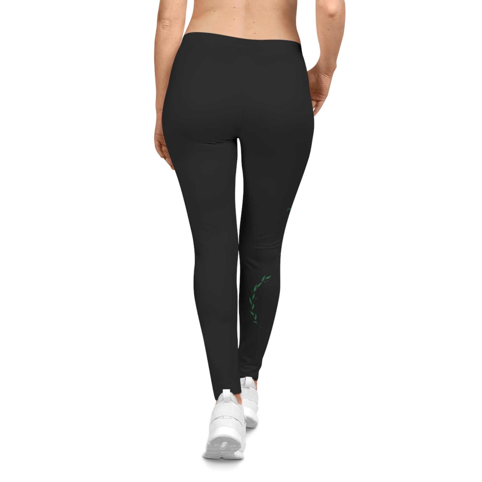 Women's Casual Leggings - Roses