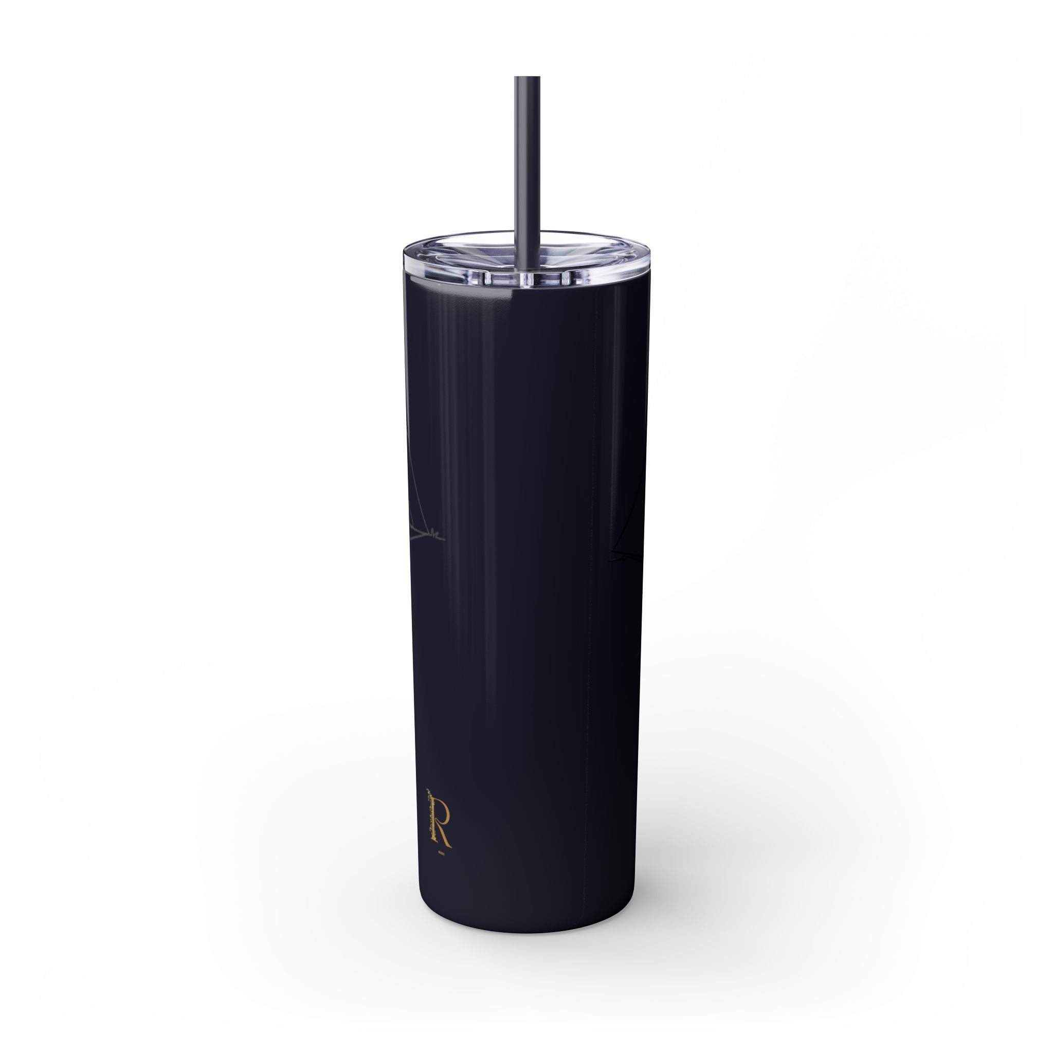Camping Skinny Tumbler with Straw - 20oz Adventure Travel Mug for Outdoor Lovers