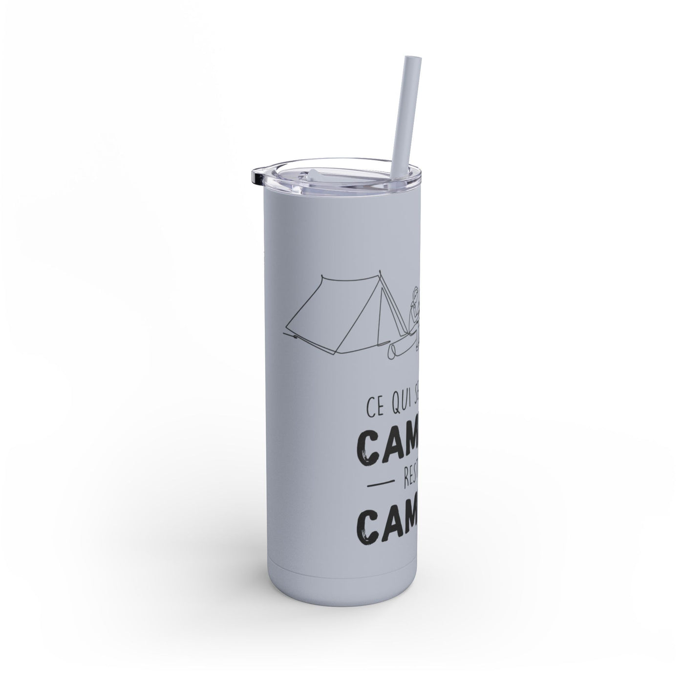 20oz Camping Skinny Matte Tumbler - Adventure Lover's Drinkware - Roses