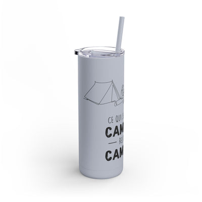 20oz Camping Skinny Matte Tumbler - Adventure Lover's Drinkware - Roses