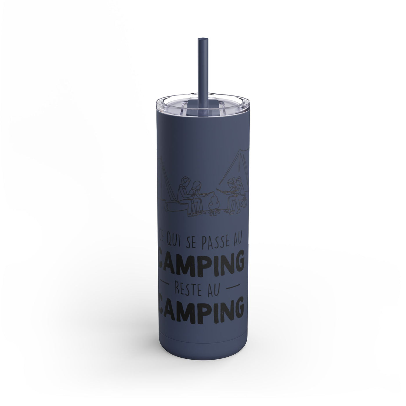 20oz Camping Skinny Matte Tumbler - Adventure Lover's Drinkware - Roses