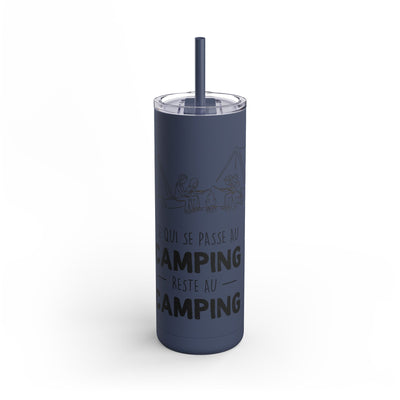 20oz Camping Skinny Matte Tumbler - Adventure Lover's Drinkware - Roses