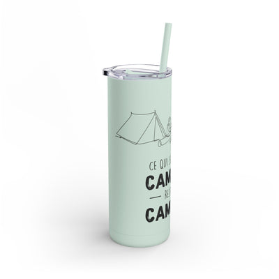20oz Camping Skinny Matte Tumbler - Adventure Lover's Drinkware - Roses