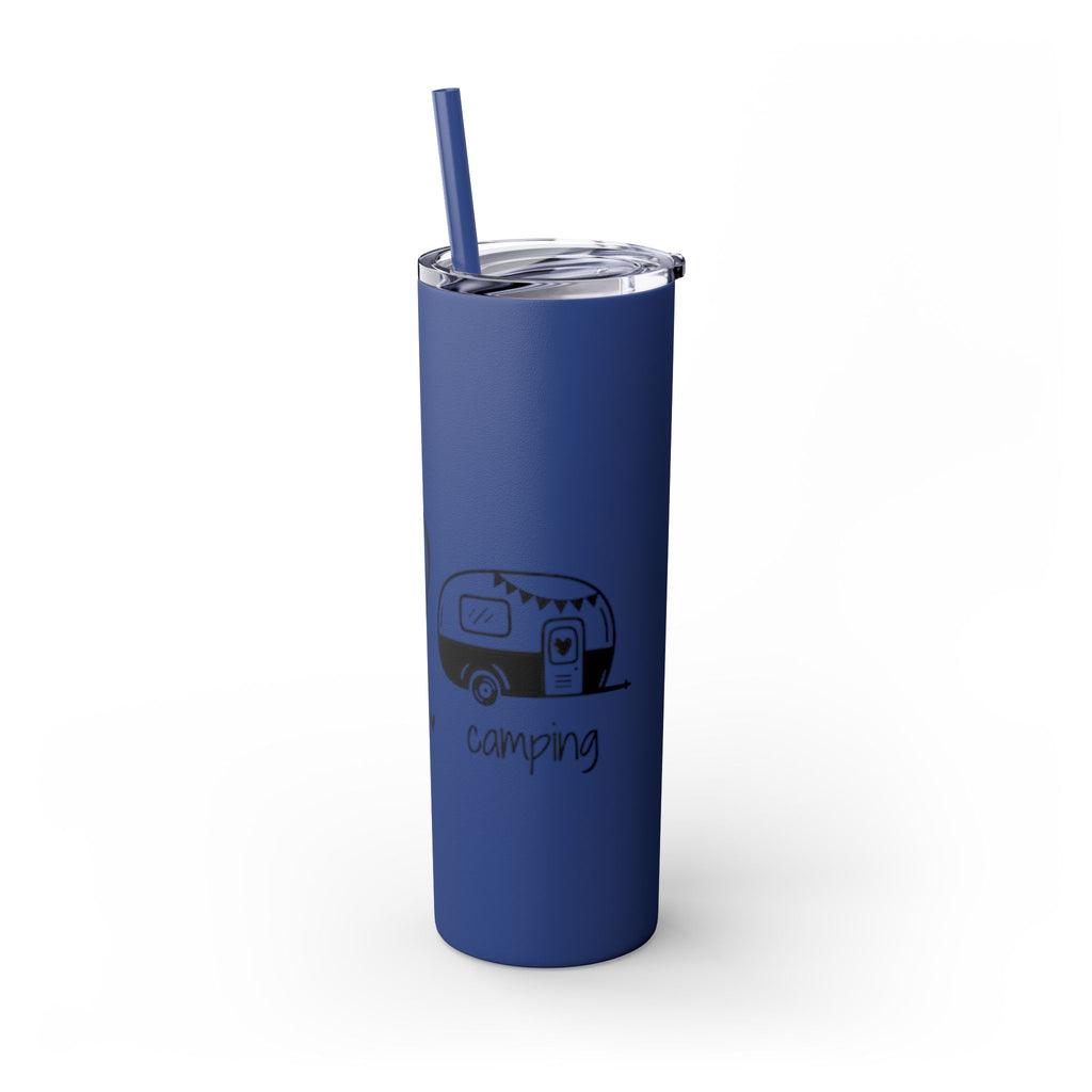 Peace & Love Skinny Tumbler with Straw, 20oz - Stylish Travel Mug for Water, Juice, and Smoothies
