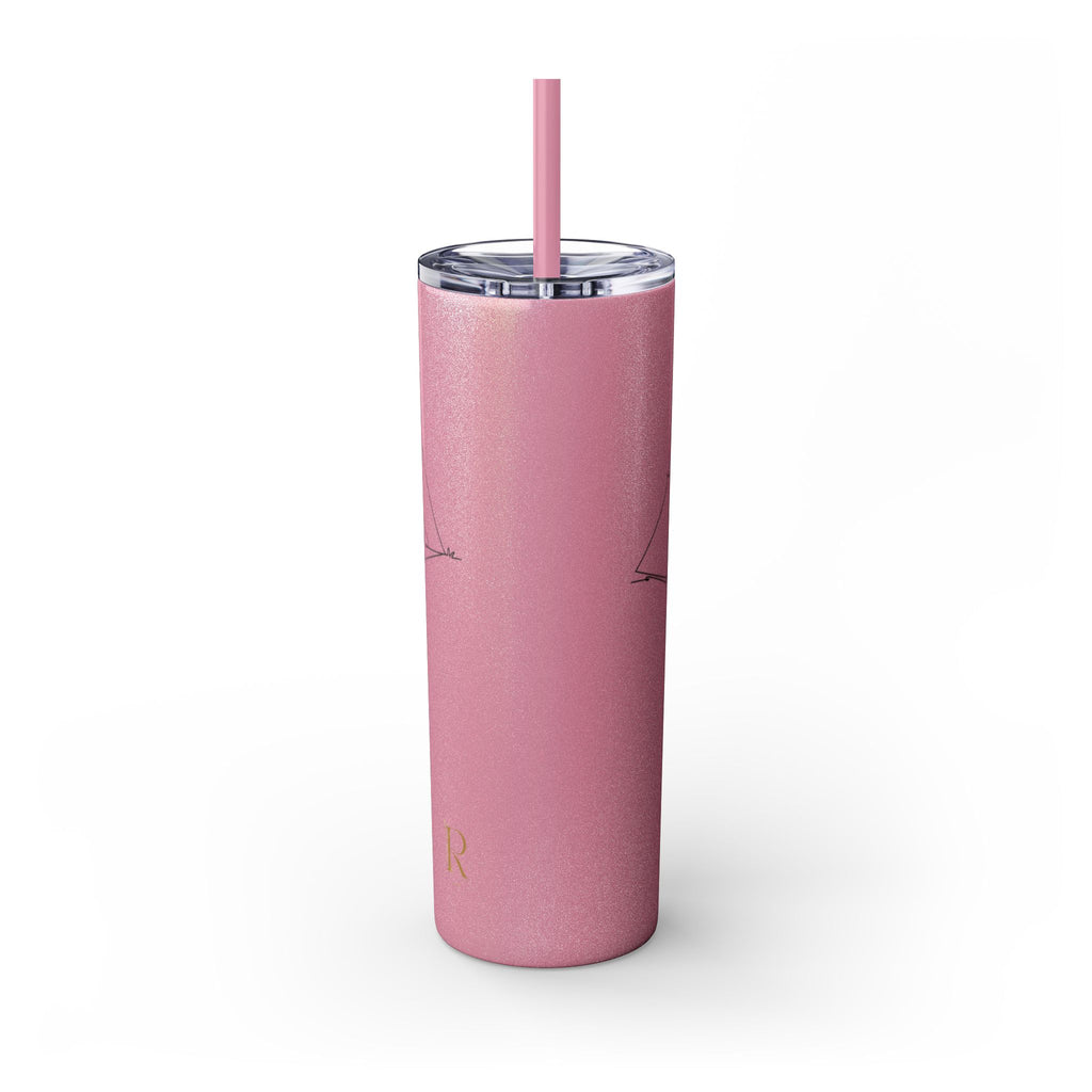 Camping Skinny Tumbler with Straw - 20oz Adventure Travel Mug for Outdoor Lovers