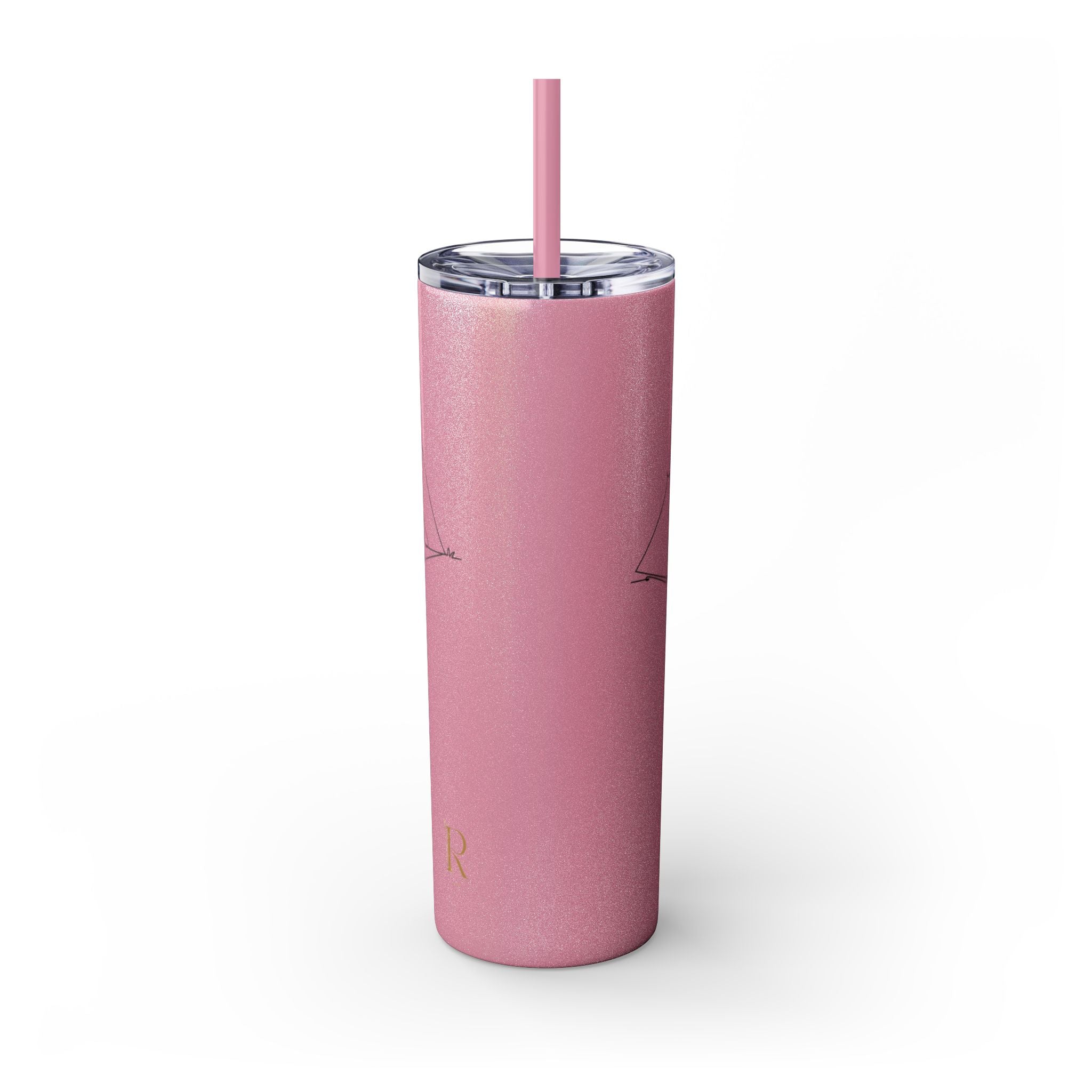 Camping Skinny Tumbler with Straw - 20oz Adventure Travel Mug for Outdoor Lovers