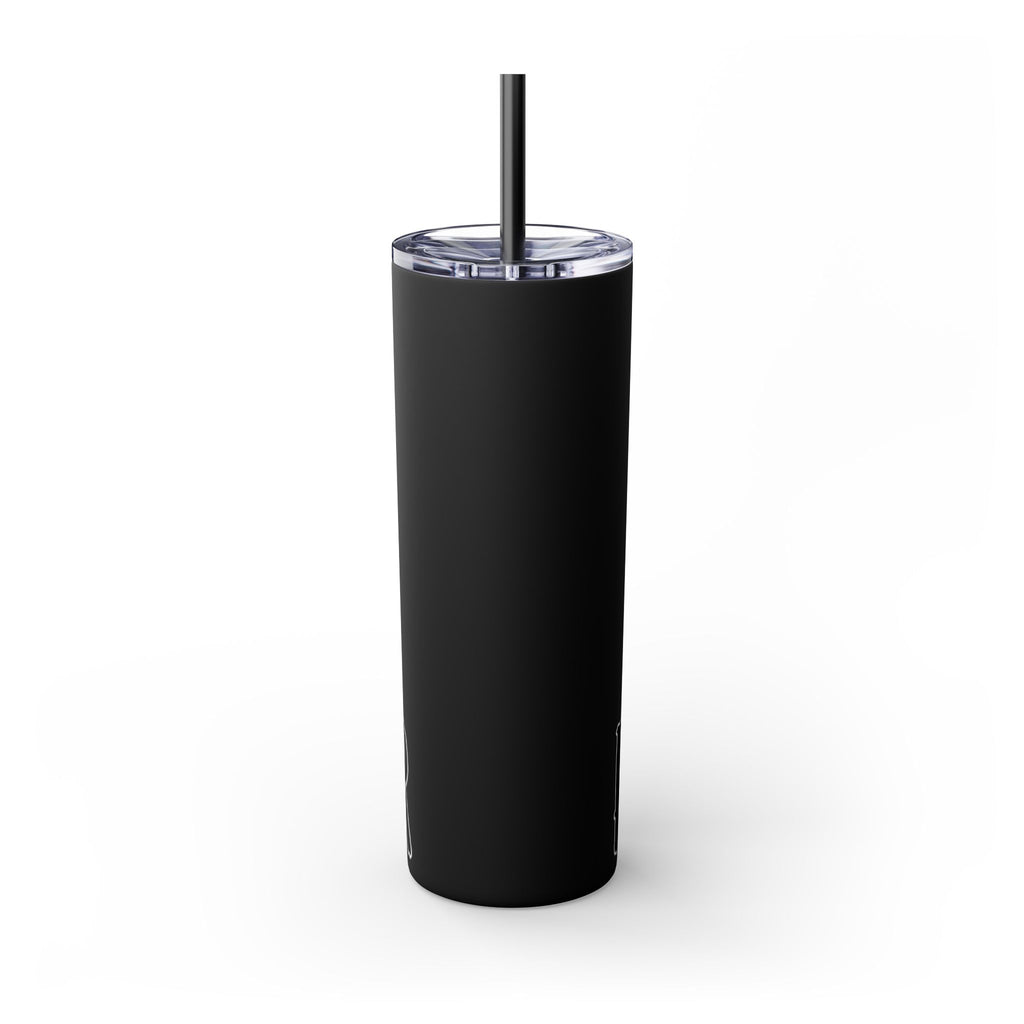 Empowered Girl Power Skinny Tumbler with Straw, 20oz