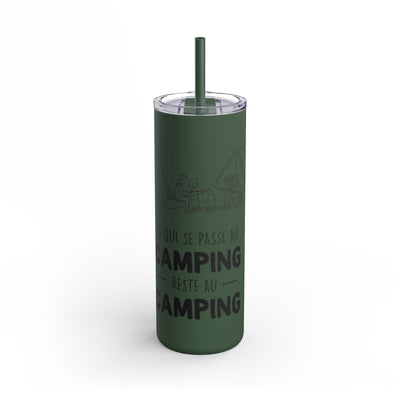 20oz Camping Skinny Matte Tumbler - Adventure Lover's Drinkware - Roses