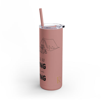 20oz Camping Skinny Matte Tumbler - Adventure Lover's Drinkware - Roses