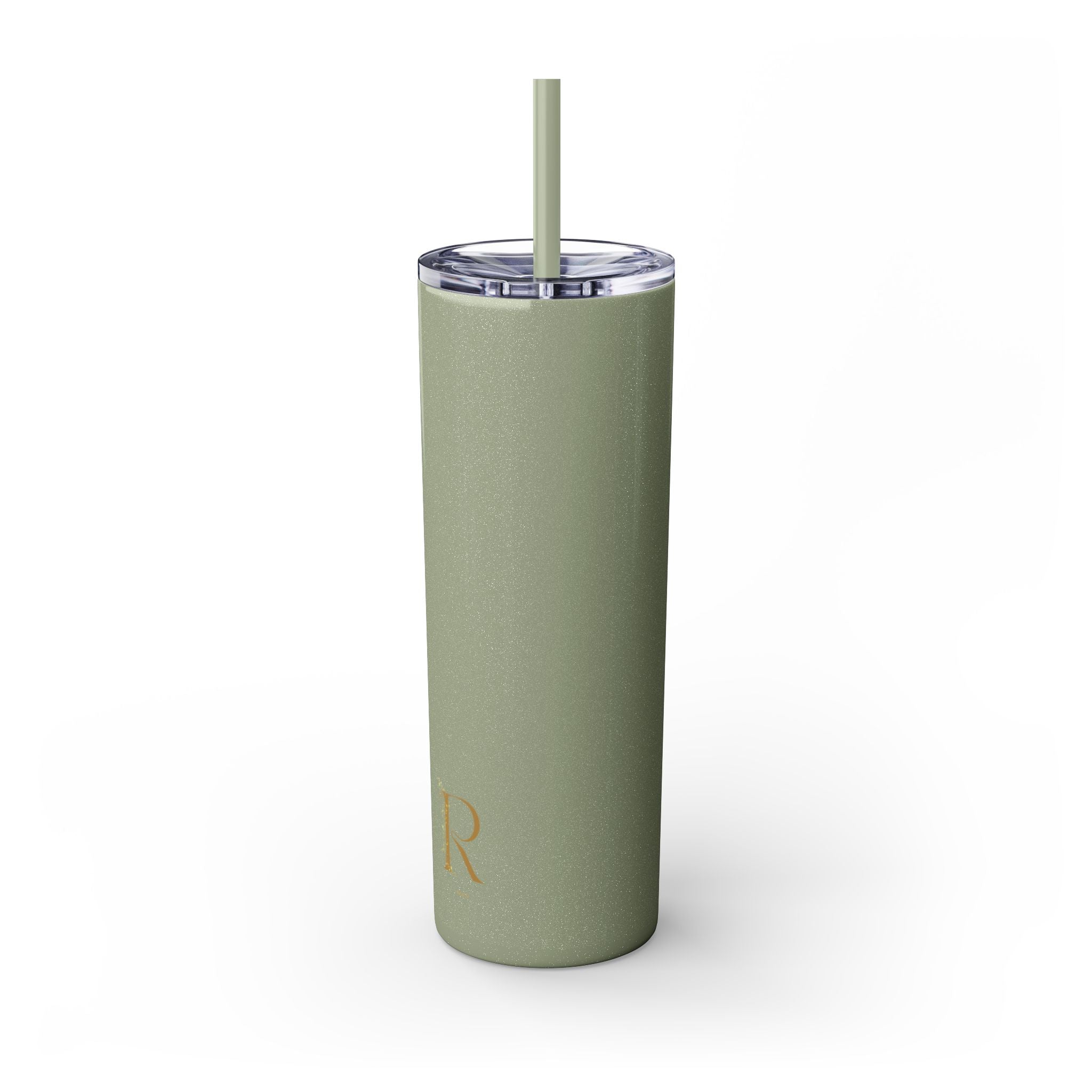 Adventure Camping Skinny Tumbler with Straw – 20oz Insulated Travel Cup for Outdoor Enthusiasts
