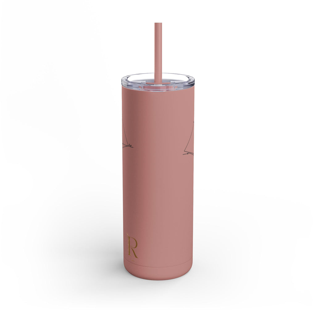 20oz Camping Skinny Matte Tumbler - Adventure Lover's Drinkware - Roses