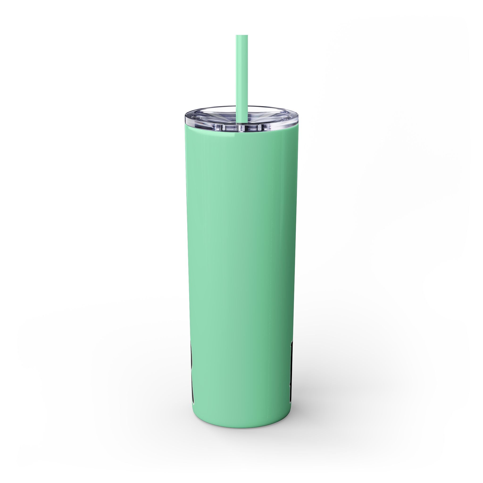 Empowered Girl Power Skinny Tumbler with Straw, 20oz - Roses