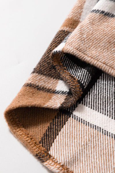 Bouton à plaid rétro jaune de paille