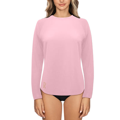 chandail UV camping 4 femme - Roses