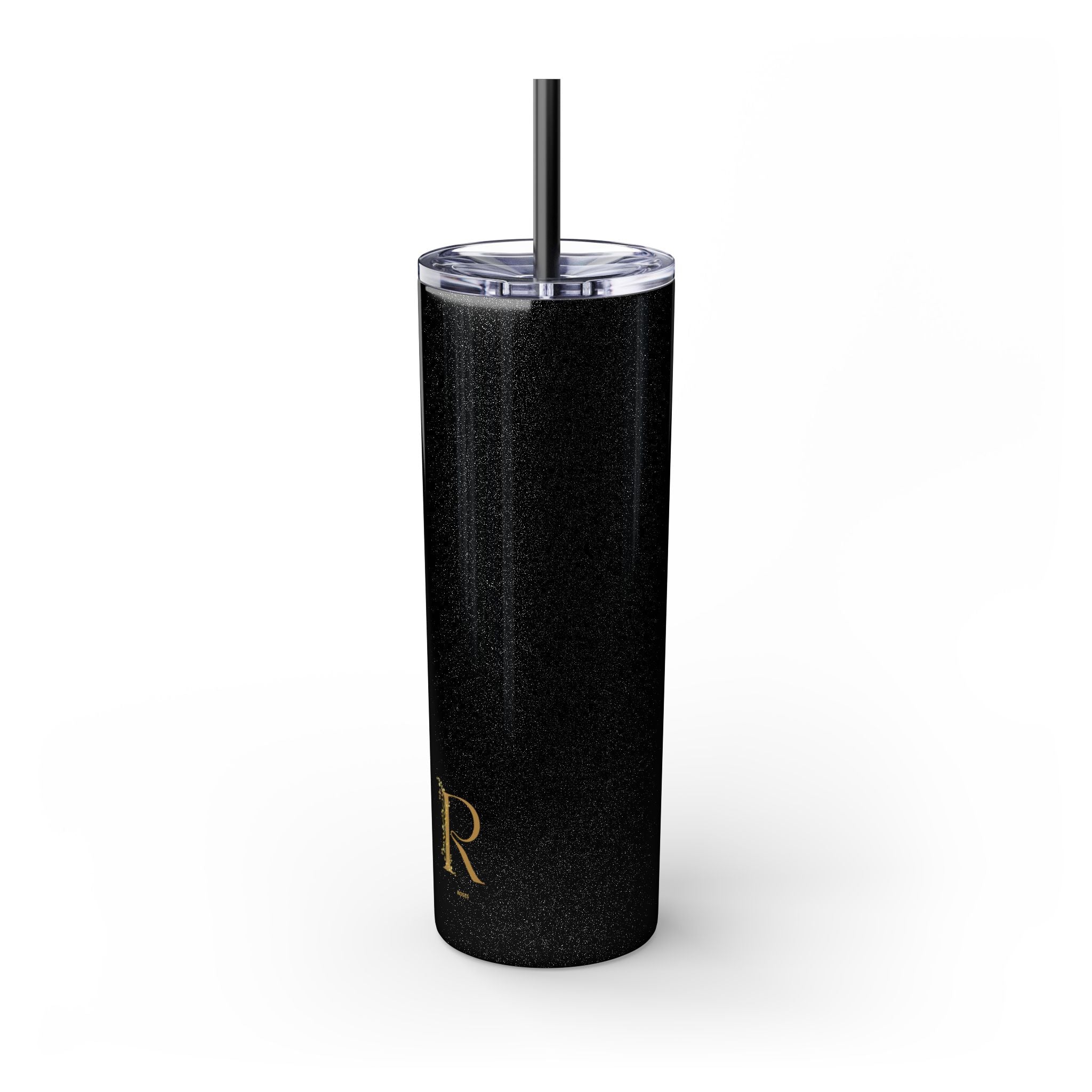 Adventure Camping Skinny Tumbler with Straw – 20oz Insulated Travel Cup for Outdoor Enthusiasts