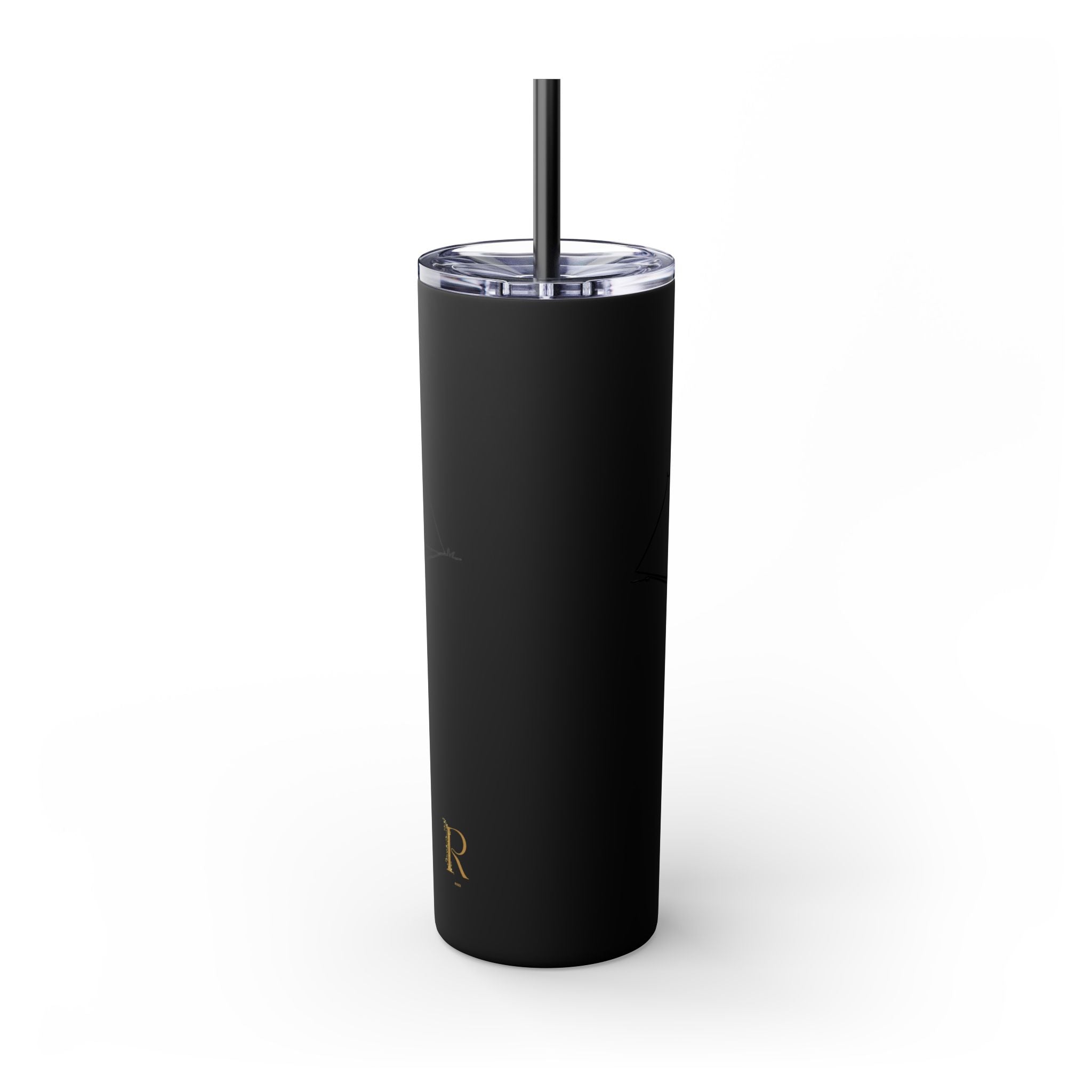 Camping Skinny Tumbler with Straw - 20oz Adventure Travel Mug for Outdoor Lovers