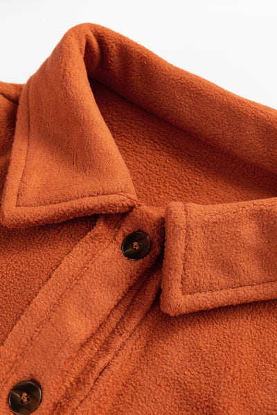 Veste boutonnée kaki à motif écossais