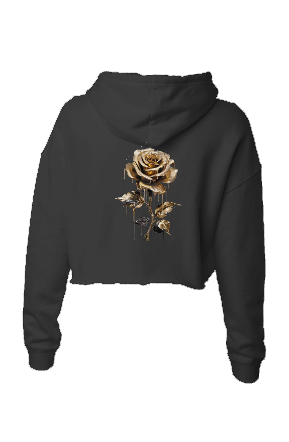  Crop hoodies fleur dorer