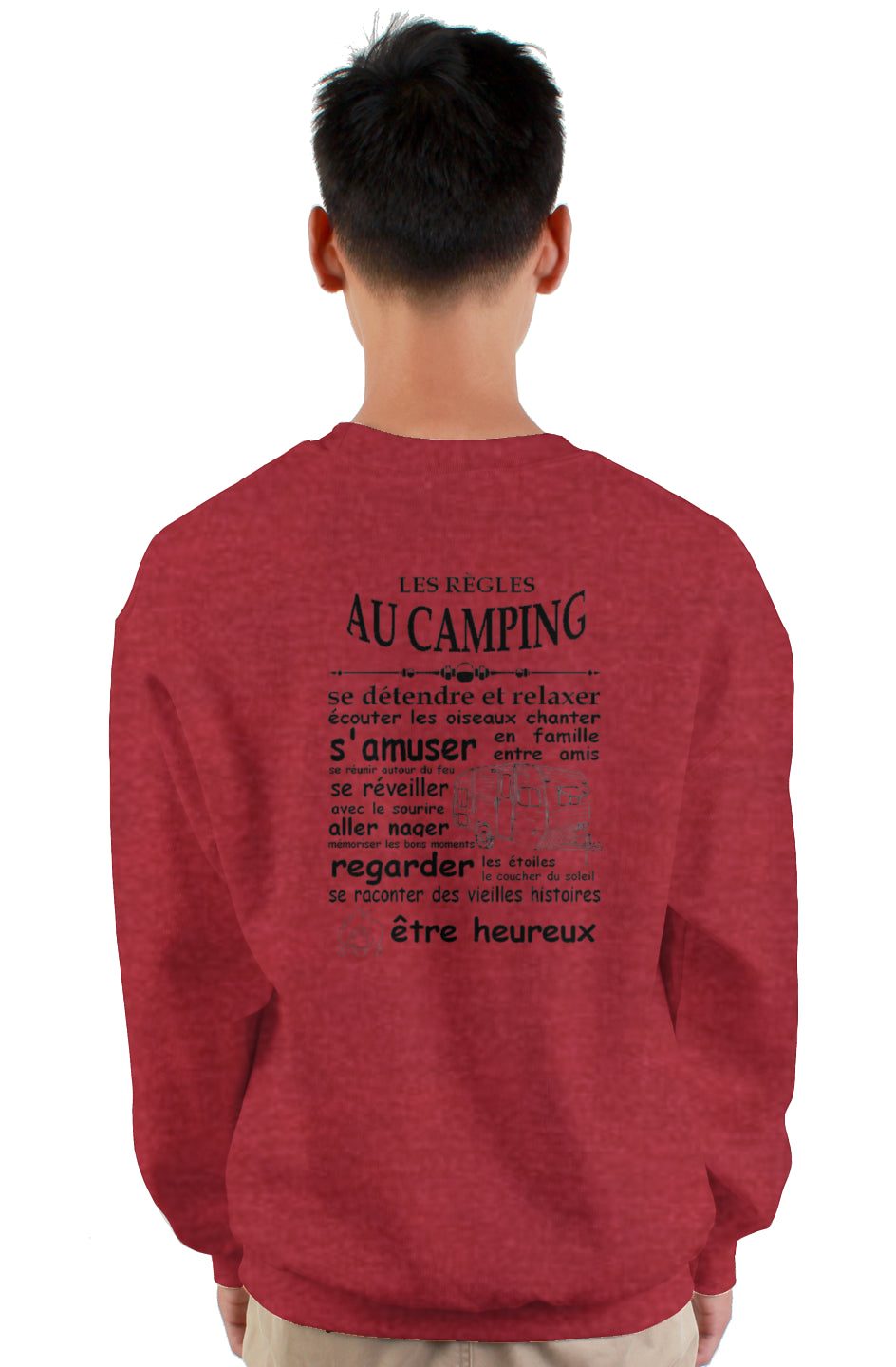 crewneck sweatshirt camping