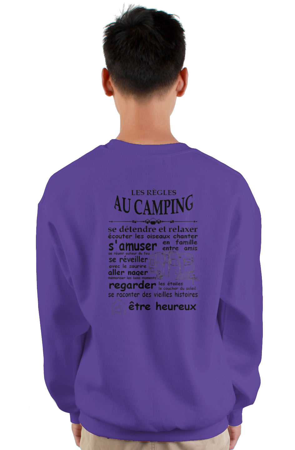  crewneck sweatshirt camping 