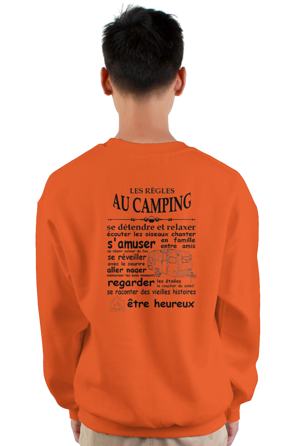  crewneck sweatshirt camping 