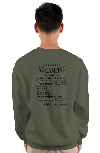 crewneck sweatshirt camping