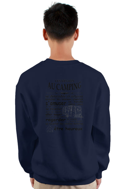 crewneck sweatshirt camping