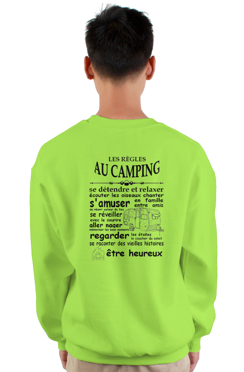 crewneck sweatshirt camping