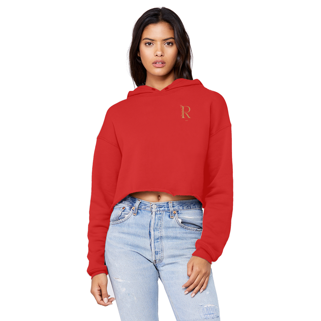 Croc-top Hoodie - Roses