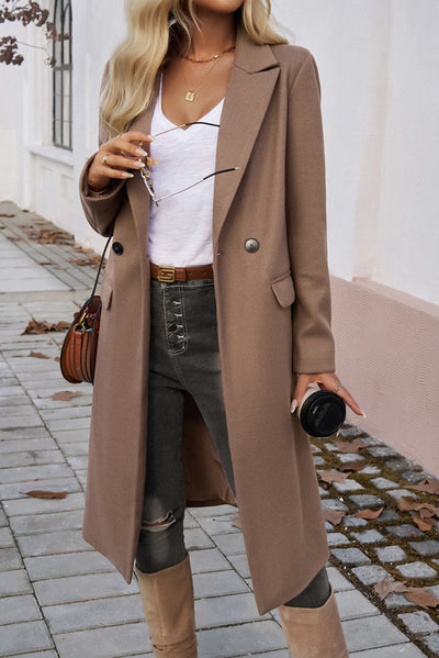 Dark Khaki Overcoat
