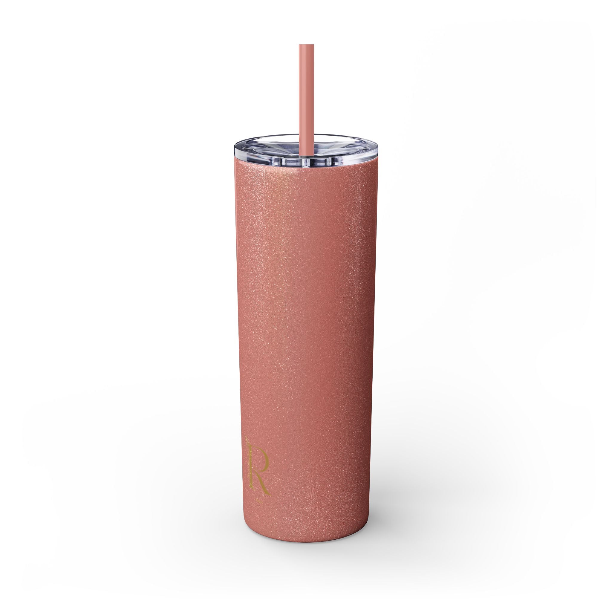 Adventure Camping Skinny Tumbler with Straw – 20oz Insulated Travel Cup for Outdoor Enthusiasts