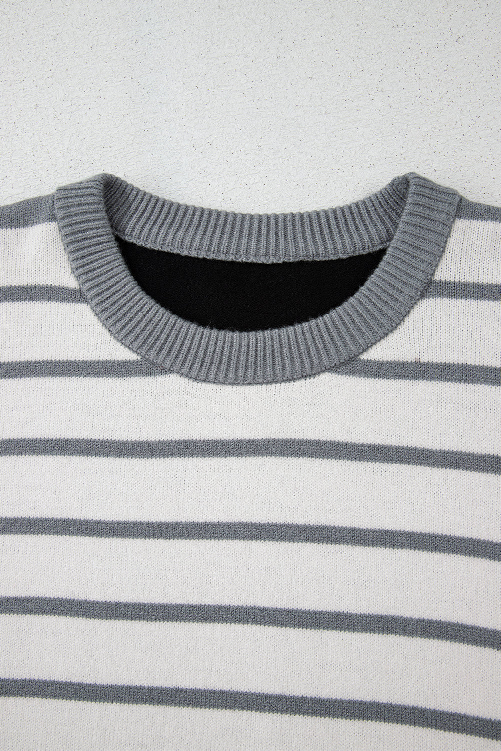 Orange Striped Colorblock Pullover Sweater - Roses