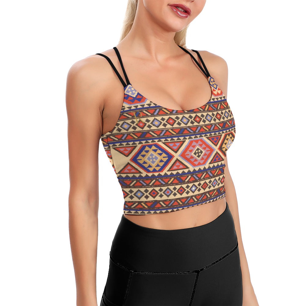 Cute Cropped Yoga Tops for Women - Roses