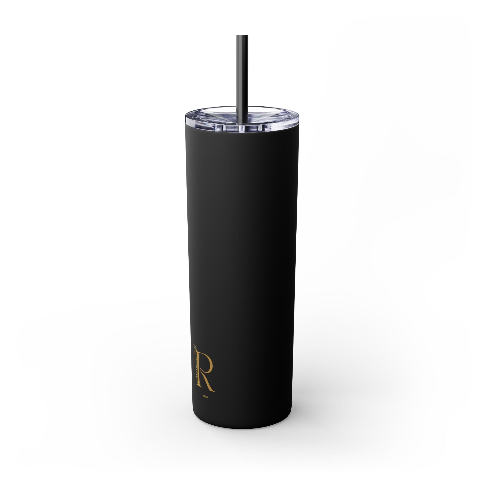 Adventure Camping Skinny Tumbler with Straw – 20oz Insulated Travel Cup for Outdoor Enthusiasts