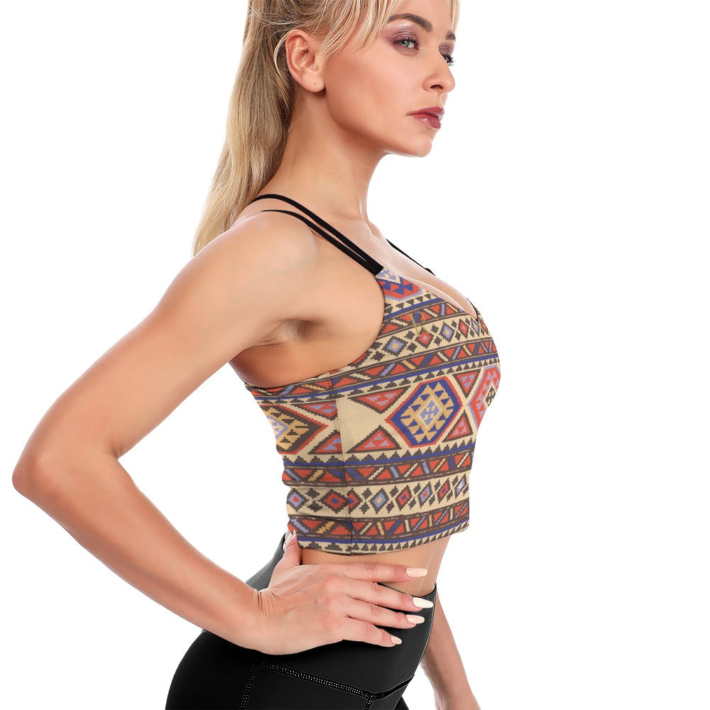Cute Cropped Yoga Tops for Women - Roses