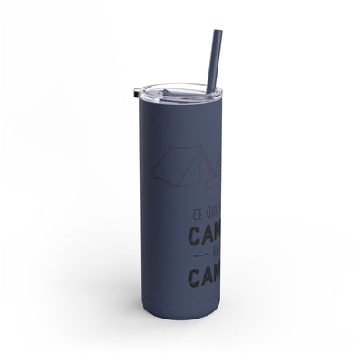 20oz Camping Skinny Matte Tumbler - Adventure Lover's Drinkware - Roses
