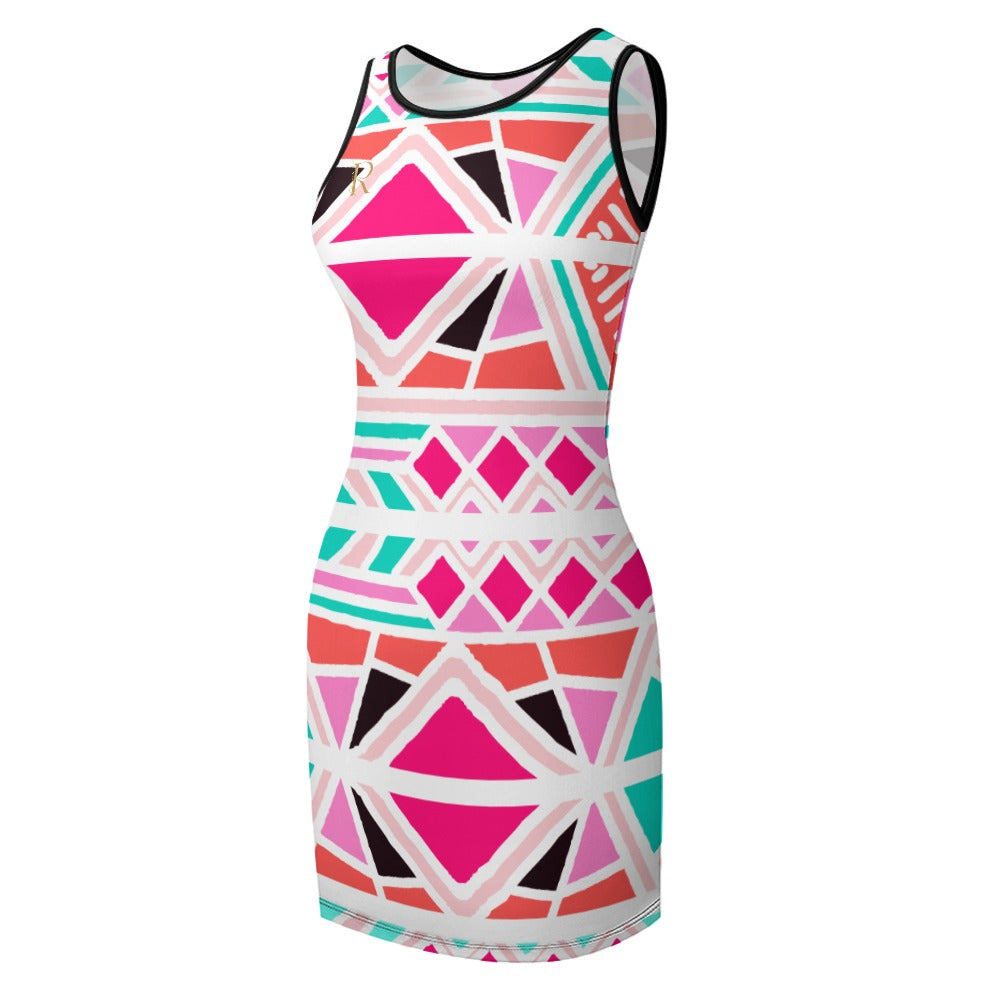 Temperament Slim Fit Sleeveless - Roses