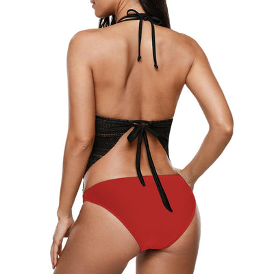 Sexy Sling Bikini Swimsuit - Roses