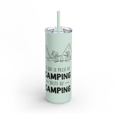 20oz Camping Skinny Matte Tumbler - Adventure Lover's Drinkware - Roses