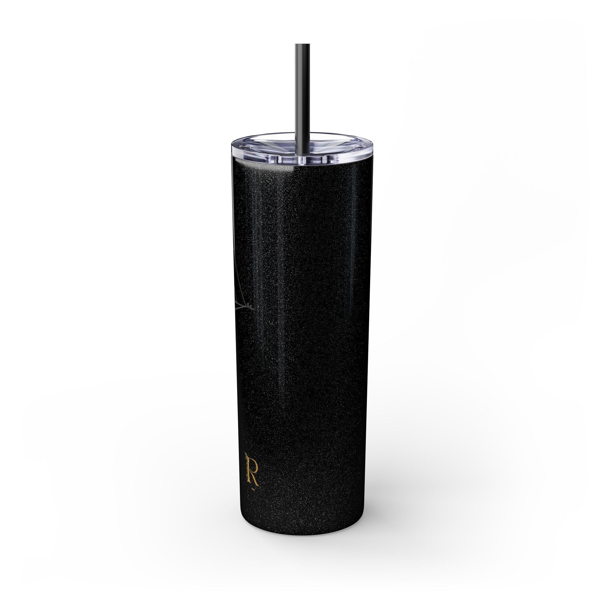 Camping Skinny Tumbler with Straw - 20oz Adventure Travel Mug for Outdoor Lovers - Roses