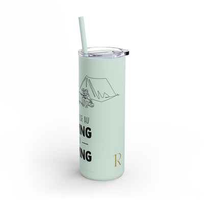 20oz Camping Skinny Matte Tumbler - Adventure Lover's Drinkware - Roses